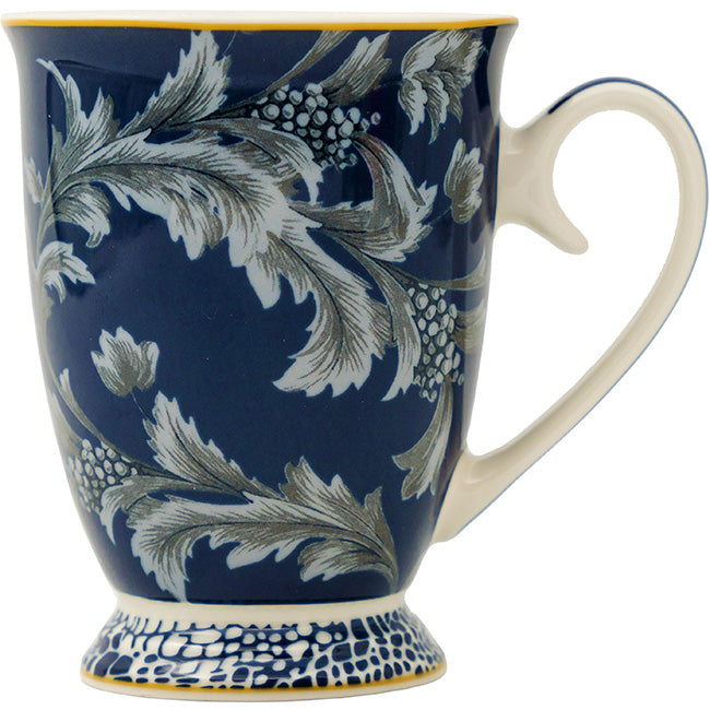 Jenna Clifford Blue Fern Footed Mug