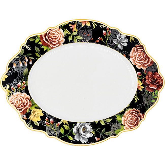 Jenna Clifford Botanica Rose Large Oval Platter