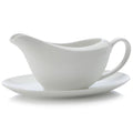 White Basics 260ml Gravy Boat & Saucer