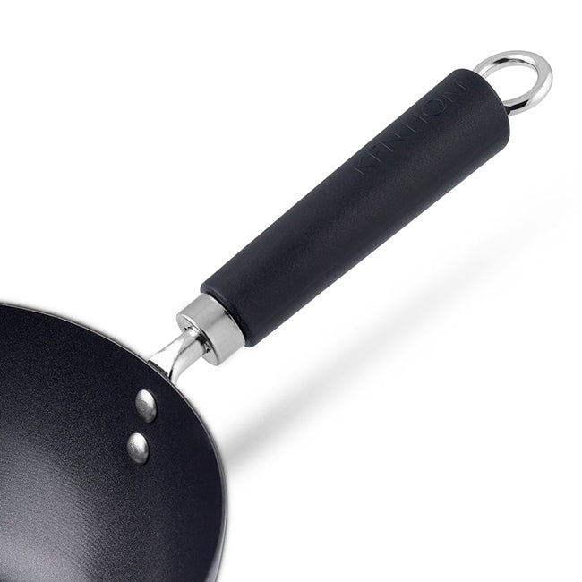 Ken Hom Excellence Non-Stick Carbon Steel Wok With Helper Handle, 31cm