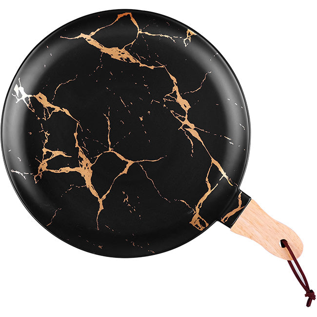 Nicolson Russell Kintsugi Round Platter With Wooden Handle