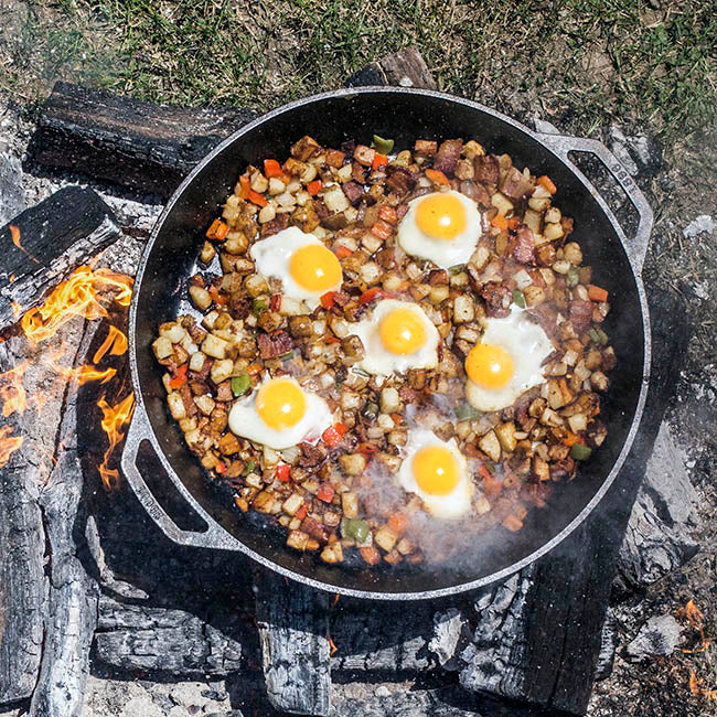 Lodge Seasoned Cast Iron Dual Handle Pan, 43cm