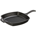 Lodge Seasoned Cast Iron Square Grill Pan, 26cm
