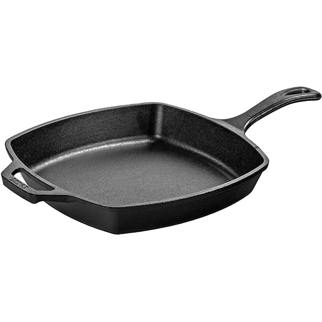 Lodge Seasoned Cast Iron Square Skillet, 26cm