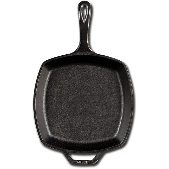 Lodge Seasoned Cast Iron Square Skillet, 26cm