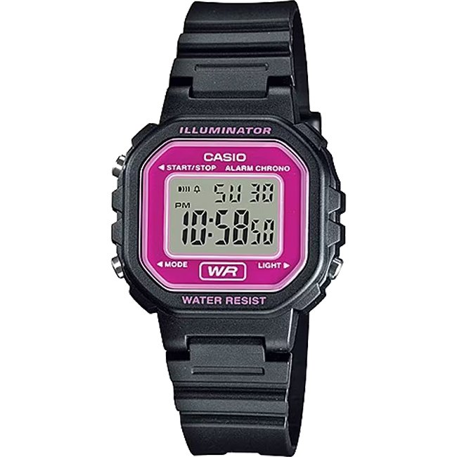 Casio Retro Women's Digital Wrist Watch, LA-20WH