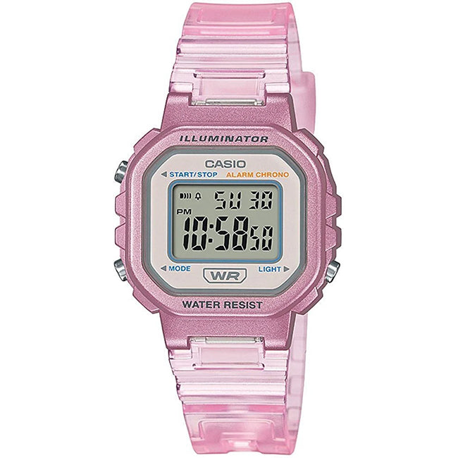Casio Retro Women's Translucent Digital Wrist Watch, LA-20WHS