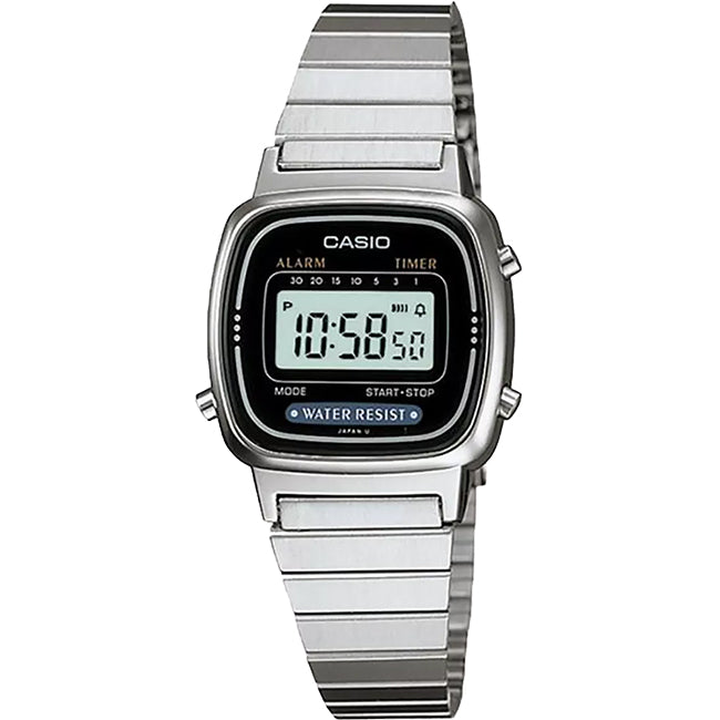 Casio Retro Vintage Women's Digital Wrist Watch, LA670WA-1DF