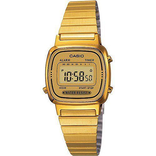 Casio Retro Vintage Women's Digital Wrist Watch, LA670WGA-9DF