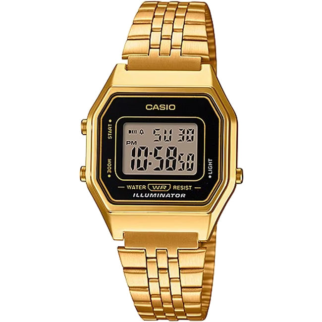 Casio Retro Women's Digital Wrist Watch, LA680WGA-1DF