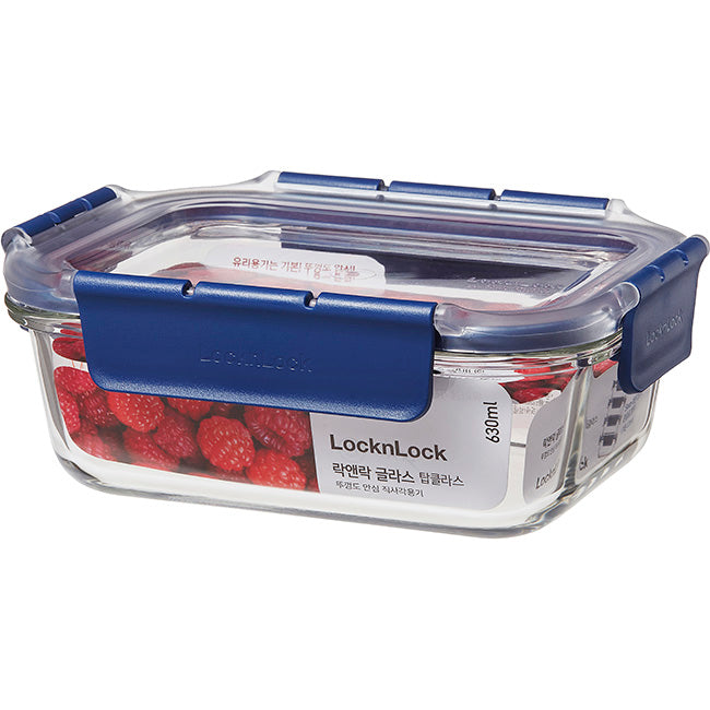 LocknLock Top Class Glass Rectangular Storage Container With Lid