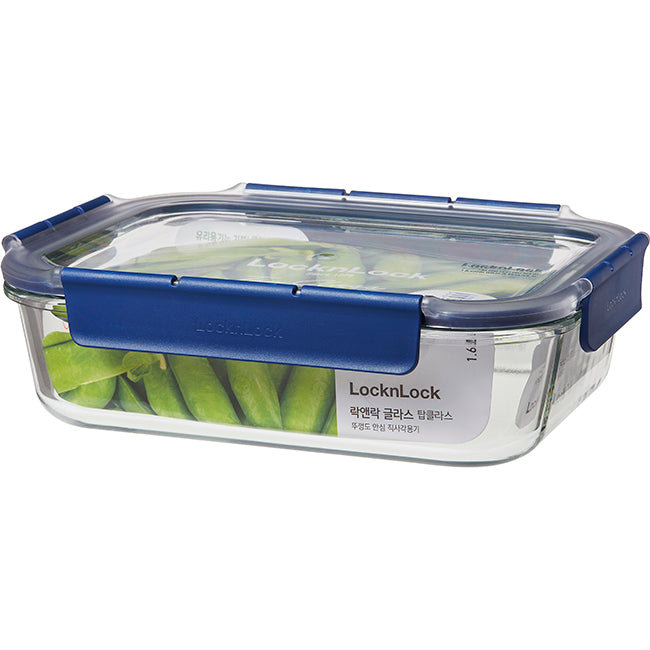 LocknLock Top Class Glass Rectangular Storage Container With Lid