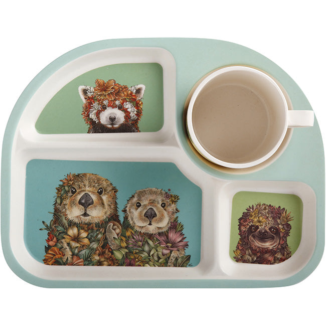 Maxwell & Williams Marini Ferlazzo Wild Planet Children's Bamboo Dinner Set, 3pc