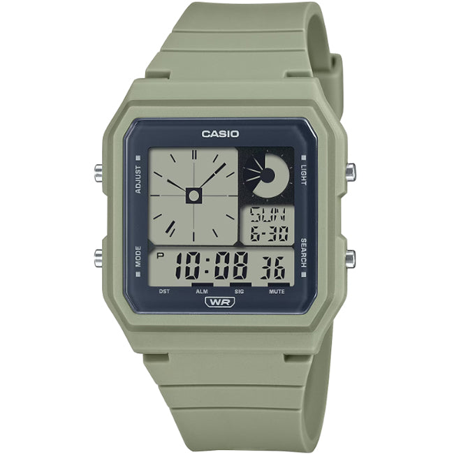 Casio Retro Resin AnaDigi World Time Wrist Watch, LF-20W