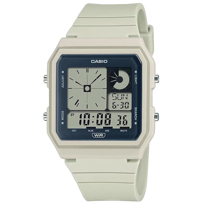 Casio Retro Resin AnaDigi World Time Wrist Watch, LF-20W