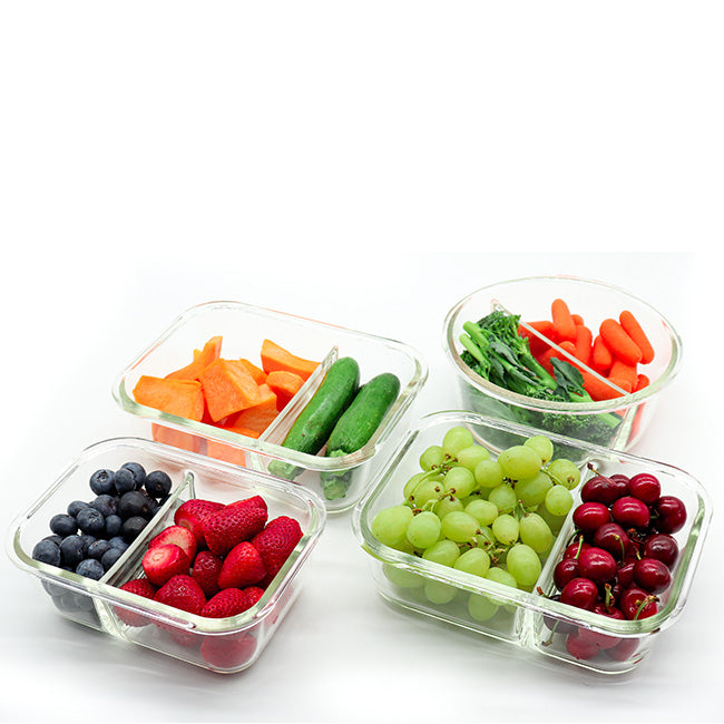LocknLock Euro Glass Storage Container Set, 4pc