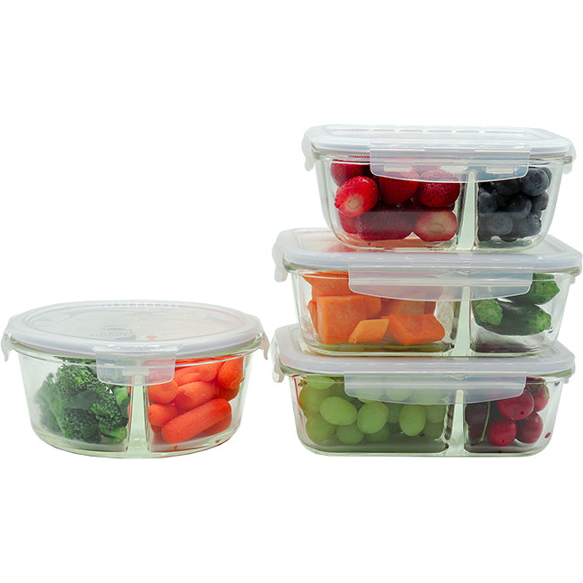 LocknLock Euro Glass Storage Container Set, 4pc