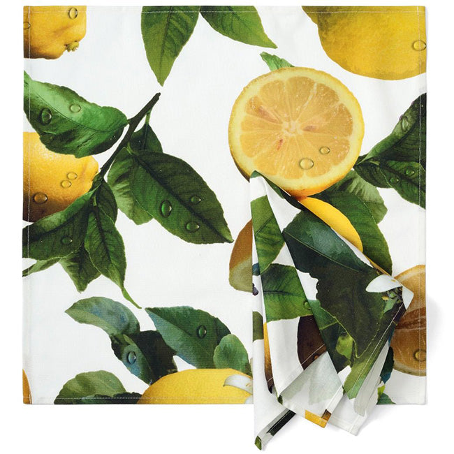 DSA Linen Botanica Lemons Napkins, Set Of 6