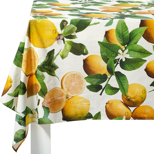 DSA Linen Botanica Lemons Rectangular Tablecloth