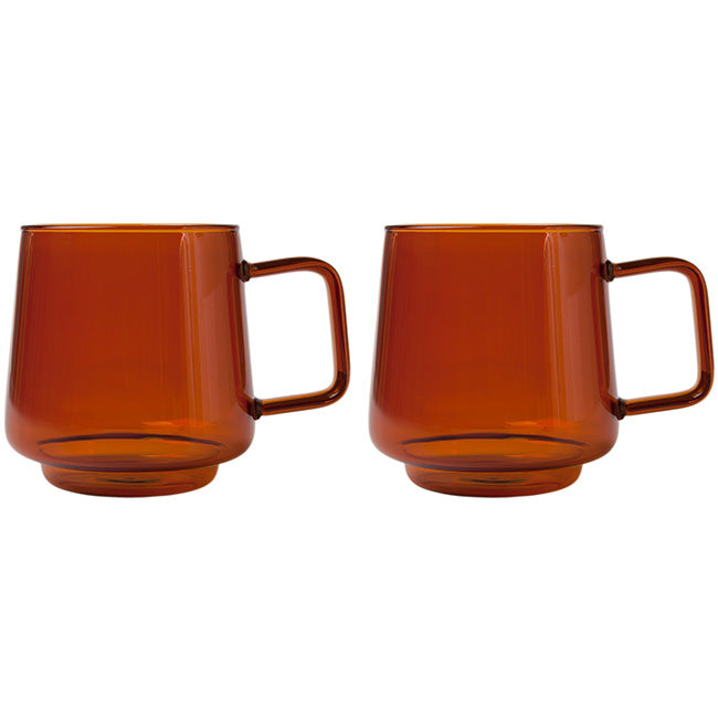 Maxwell & Williams Blend Sala Glass Mugs, Set Of 2