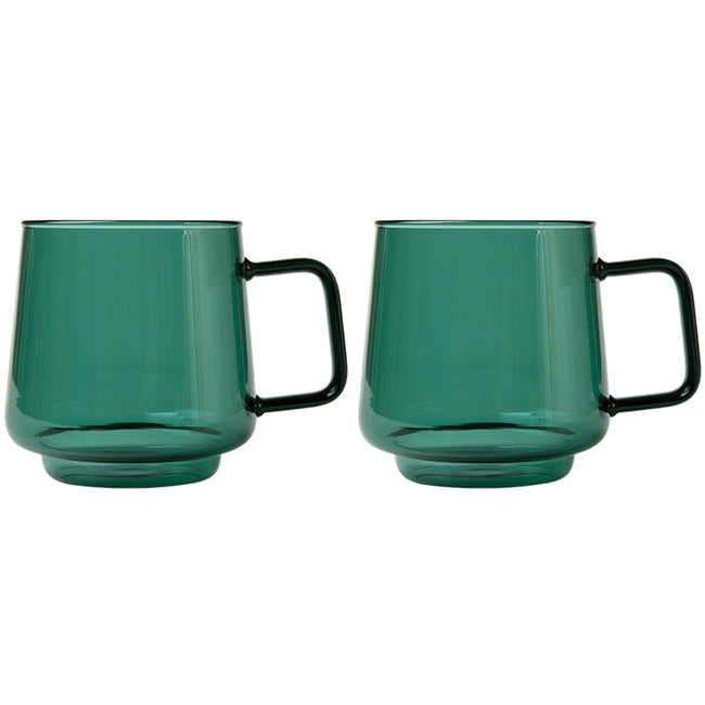 Maxwell & Williams Blend Sala Glass Mugs, Set Of 2