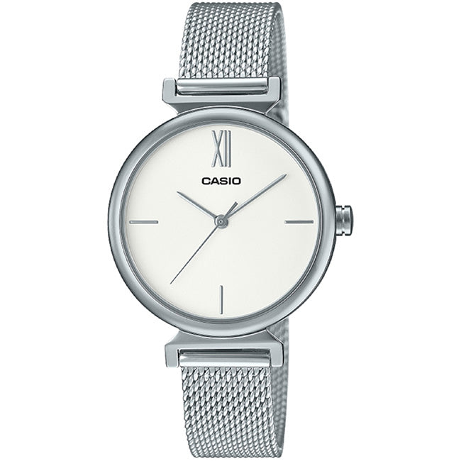 Casio Standard Women's Analogue Mesh Wrist Watch, LTP-2023VM