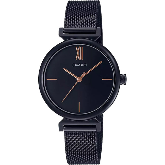 Casio Standard Women's Analogue Mesh Wrist Watch, LTP-2023VMB/G