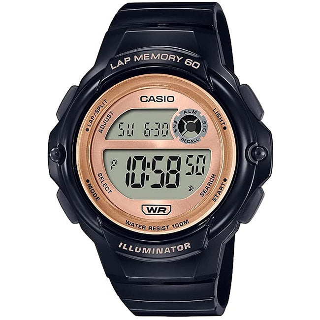Casio Standard Women's 100m Digital Fitness Wrist Watch, LWS-1200H