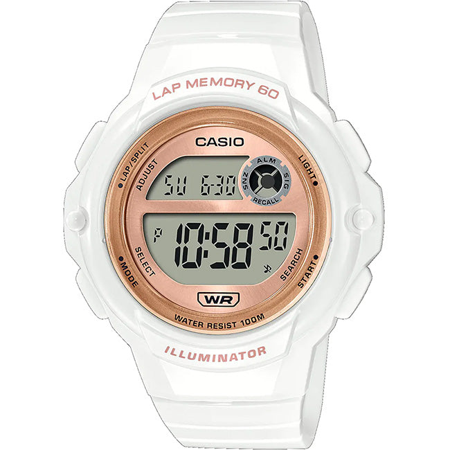 Casio Standard Women's 100m Digital Fitness Wrist Watch, LWS-1200H