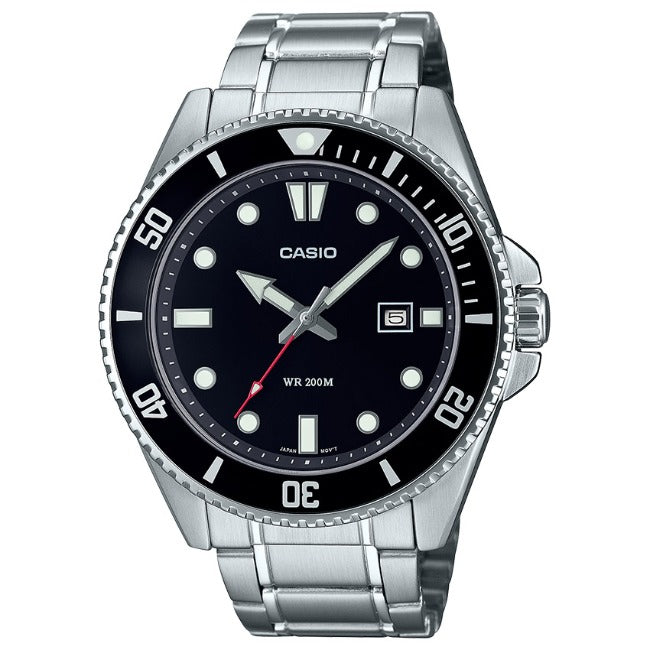 Casio Standard Men's 200m Analogue Wrist Watch, MDV-107D
