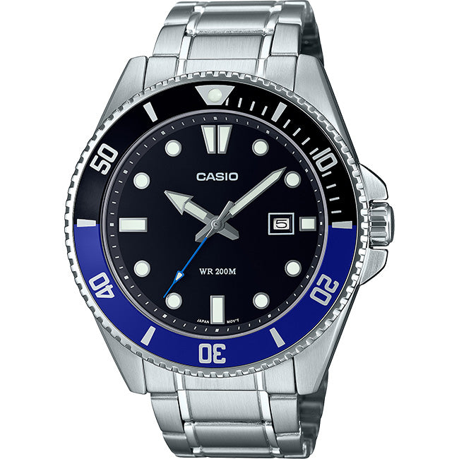Casio Standard Men's 200m Analogue Wrist Watch, MDV-107D