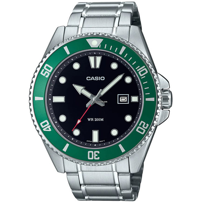 Casio Standard Men's 200m Analogue Wrist Watch, MDV-107D
