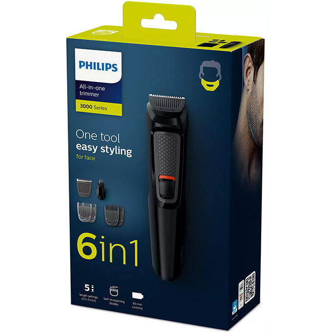 Philips Series 3000 6-In-1 MultiGroom Face Trimmer
