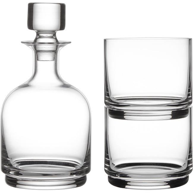Maxwell & Williams Diamante Stacked Decanter Set, Set of 3