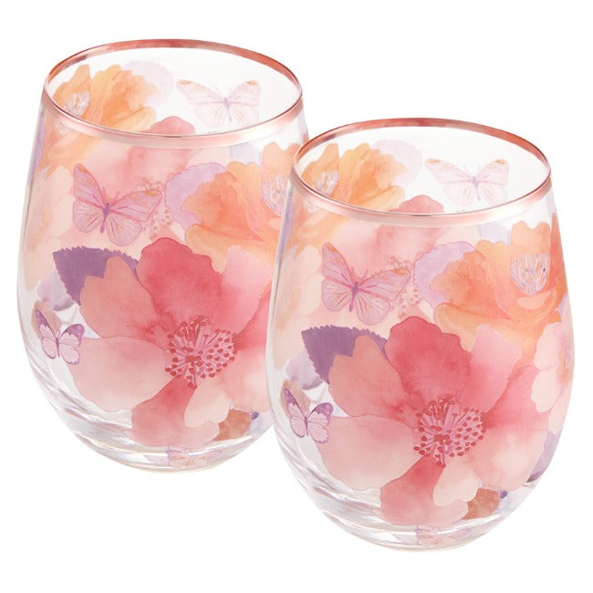Maxwell & Williams Camilla Stemless Glasses, Set Of 2