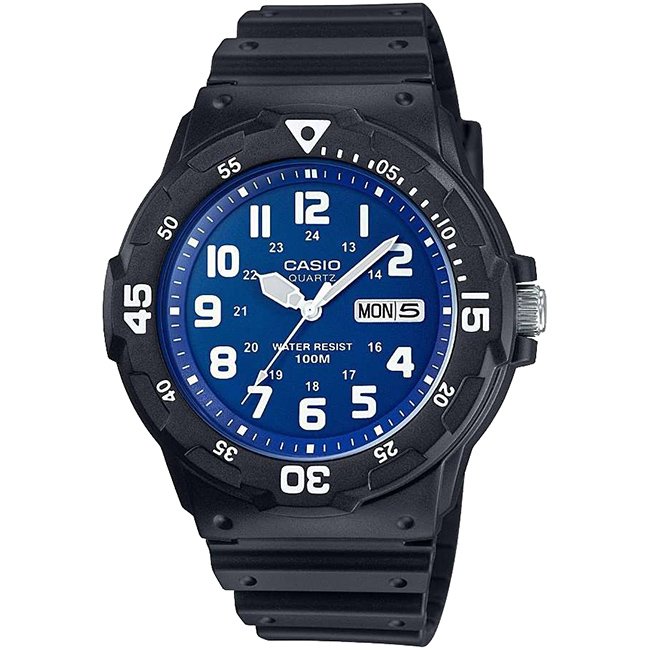 Casio Standard Men's 100m Analogue Wrist Watch, MRW-200H