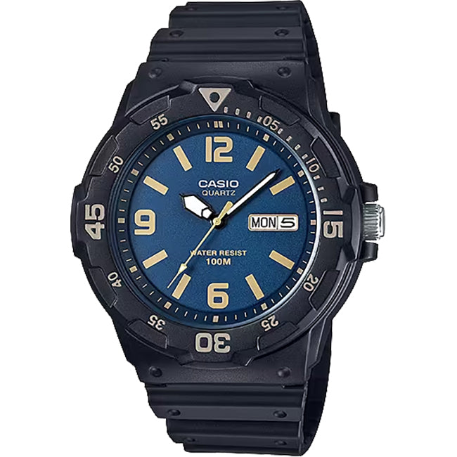 Casio Standard Men's 100m Analogue Wrist Watch, MRW-200H-2B3VDF