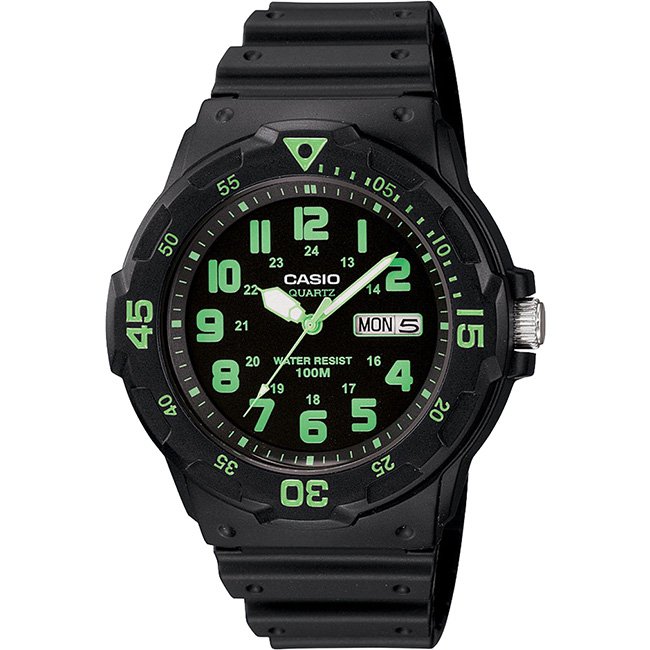 Casio Standard Men's 100m Analogue Wrist Watch, MRW-200H