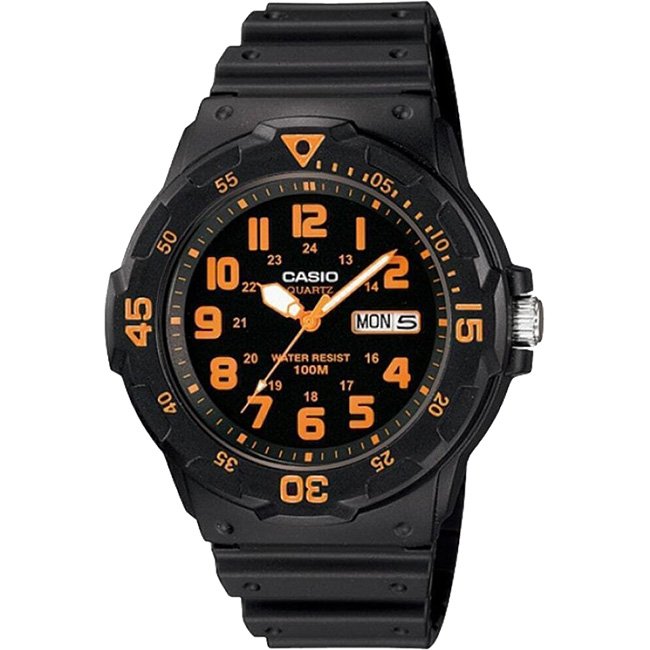 Casio Standard Men's 100m Analogue Wrist Watch, MRW-200H