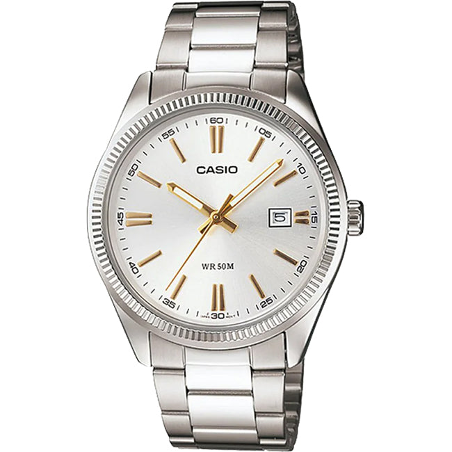 Casio Standard Men's 50m Analogue Wrist Watch, MTP-1302D