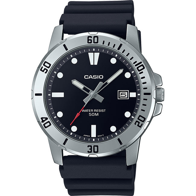 Casio Standard Men's 50m Analogue Wrist Watch, MTP-VD01