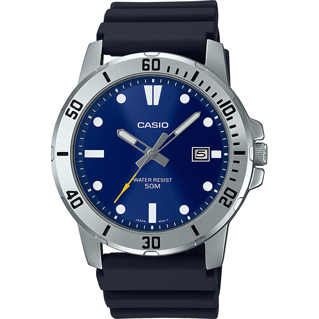 Casio Standard Men's 50m Analogue Wrist Watch, MTP-VD01