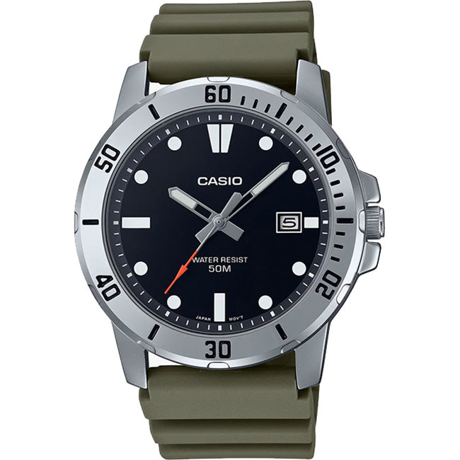 Casio Standard Men's 50m Analogue Wrist Watch, MTP-VD01