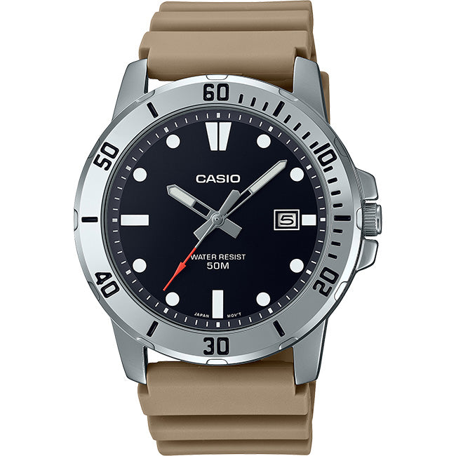 Casio Standard Men's 50m Analogue Wrist Watch, MTP-VD01