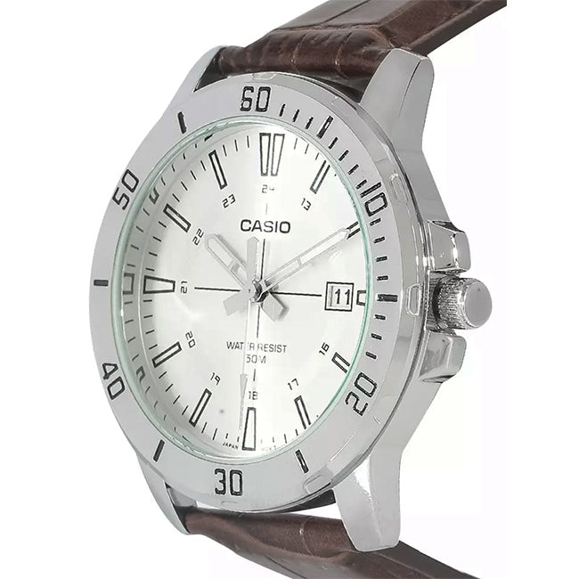 Casio Standard Men's 50m Analogue Wrist Watch, MTP-VD01L-7CVUDF