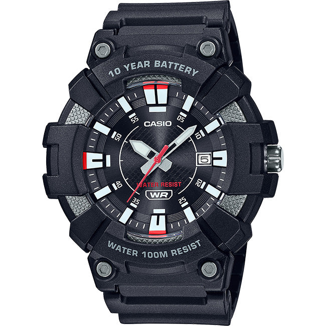 Casio Standard Men's 100m Analogue Wrist Watch, MW-610H