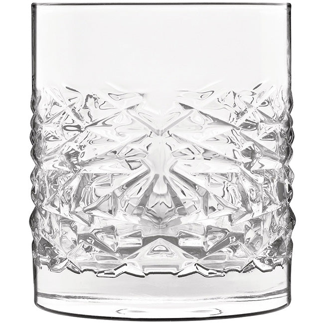 Luigi Bormioli Mixology Textures 380ml Whiskey Glasses, Set Of 4