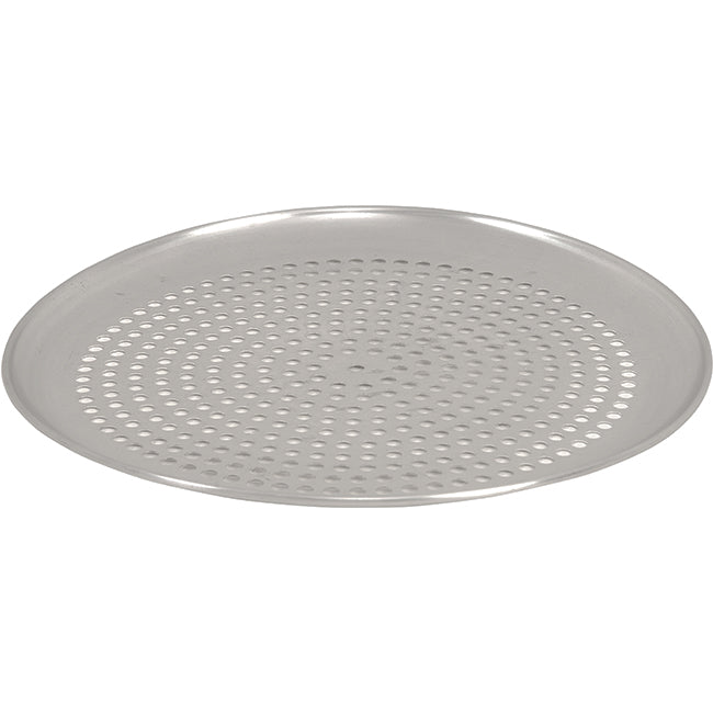 B's Caterware Round Aluminium Perforated Pizza Pan