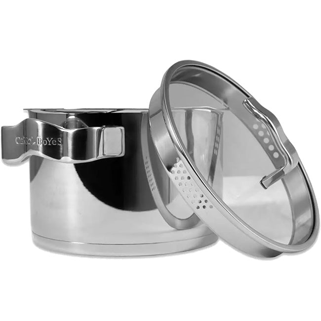 Carrol Boyes 20cm Stainless Steel Casserole Pot, Flow, 7L