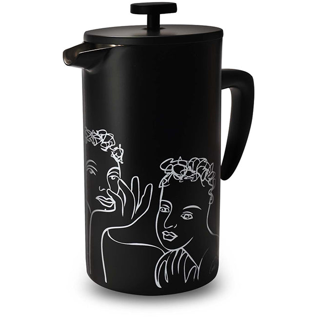 Carrol Boyes White On Black Sketchbook Coffee Plunger, Conversation